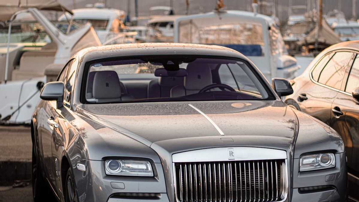Executive vehicles outside an Istanbul business district