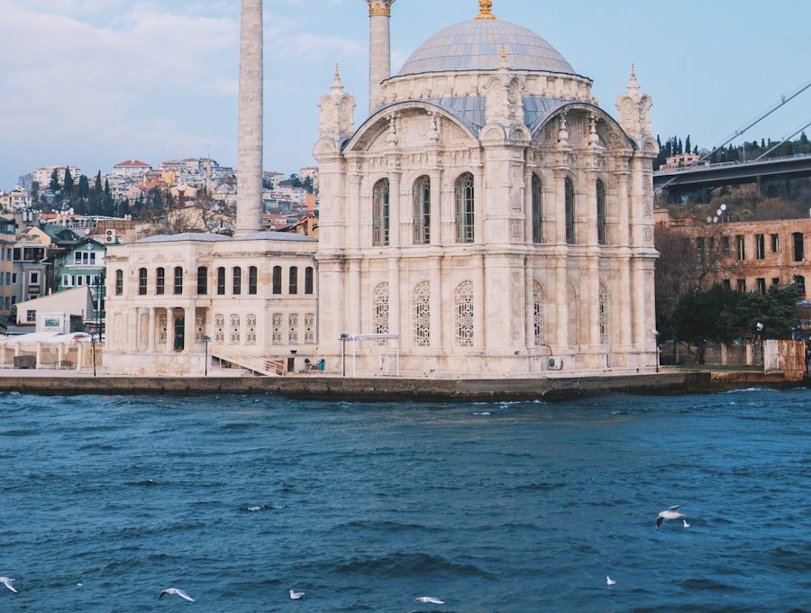 Bosphorus yacht at golden hour in Istanbul